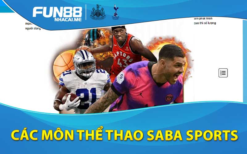 môn thể thao SABA SPORTS